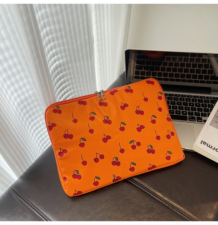 Verspielte Kirschmotiv Laptop Sleeve Brehn