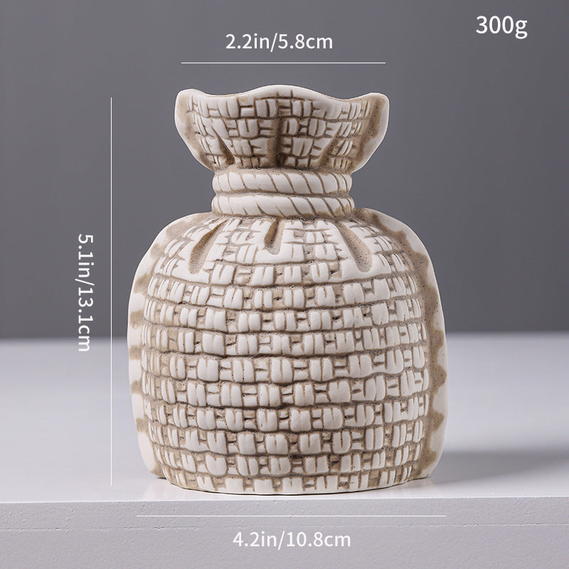 Texturierte dekorative Keramikvase