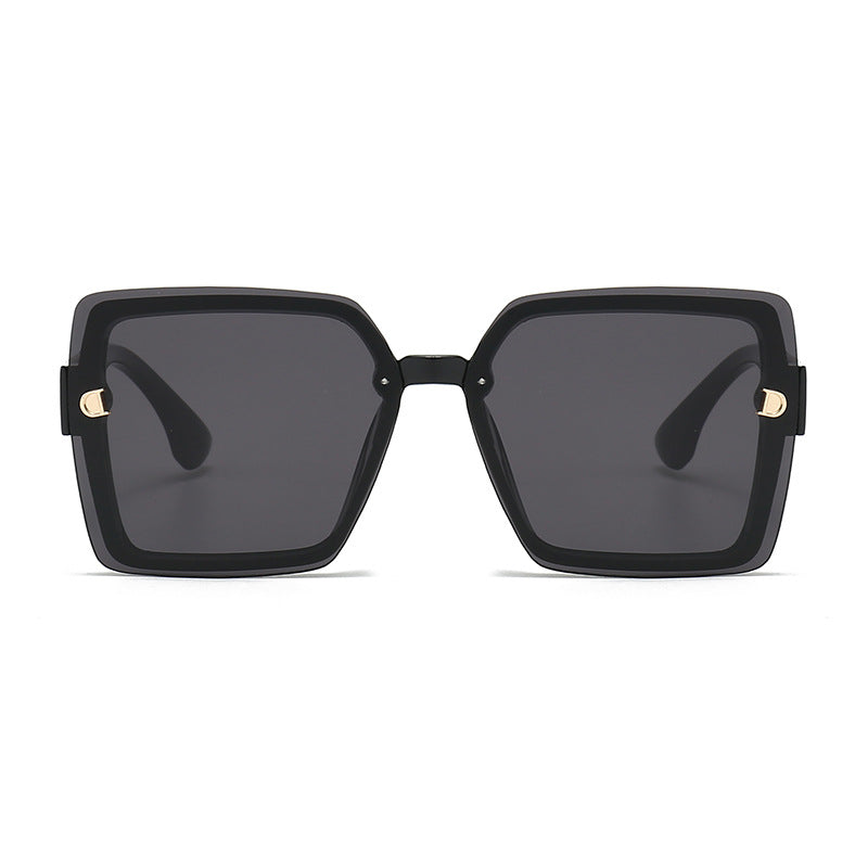 Damen modische quadratische Sonnenbrille mit robustem Rahmen und UV-Schutz Brehn