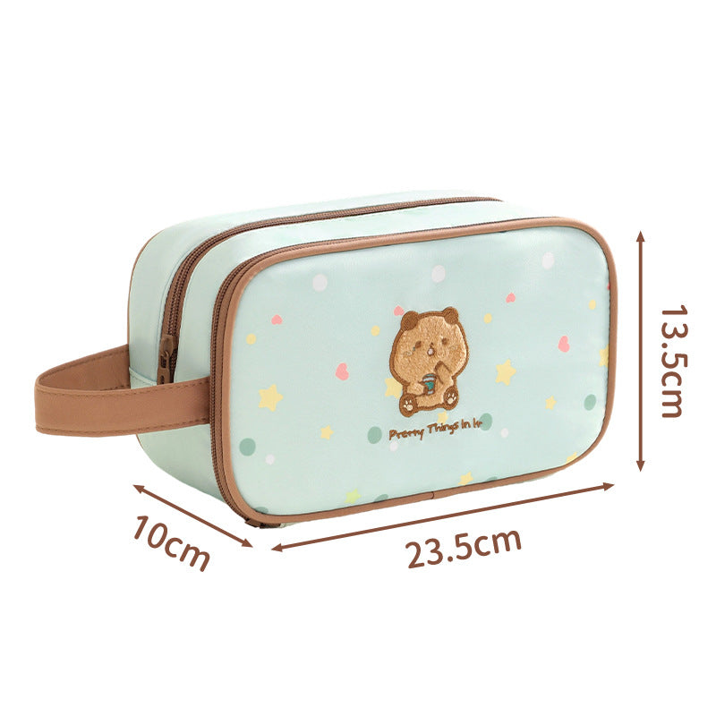 Süßes Tiermuster Make-up Tasche Brehn