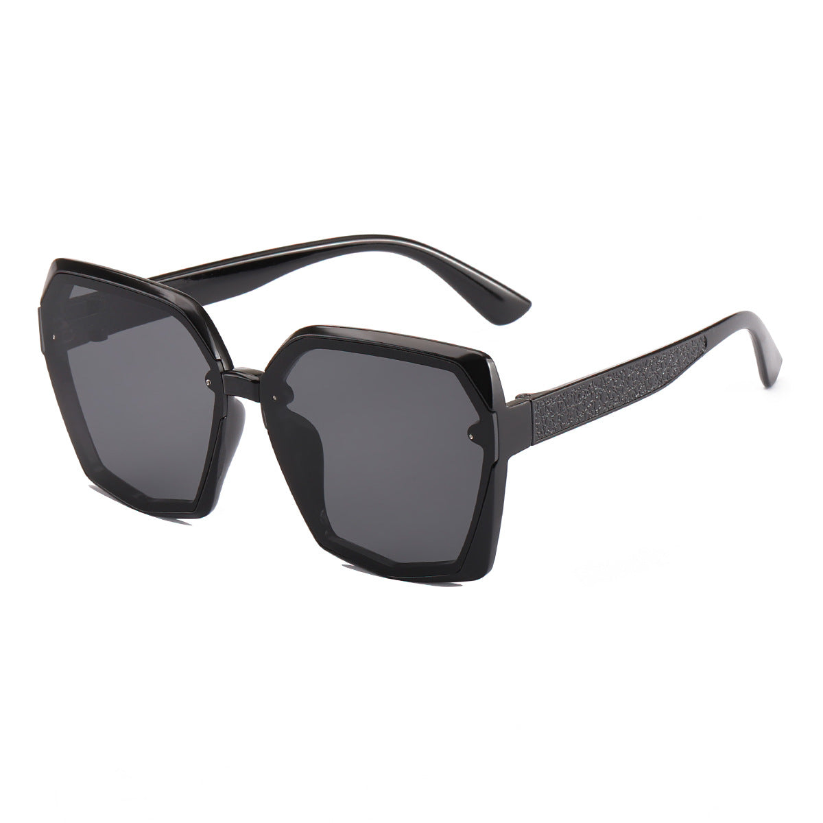 Damen modische Sonnenbrille mit auffälligem Polygonrahmen Brehn