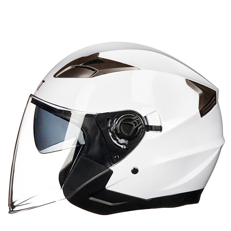 Vollschalen-Motorradhelm mit integriertem Visier Brehn