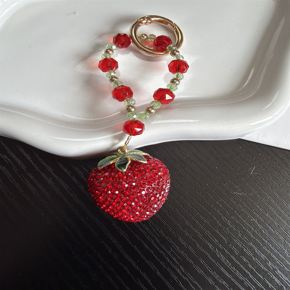 Erdbeer Charm Schlüsselanhänger Halter Brehn