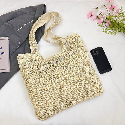 Handgefertigte natürliche Strohtasche