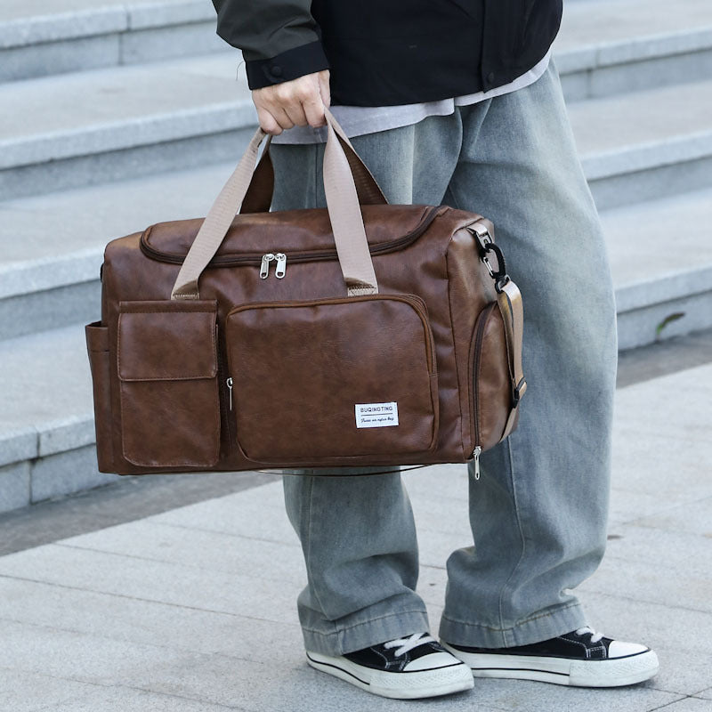 Haltbare Vintage-Leder-Reisetasche Brehn