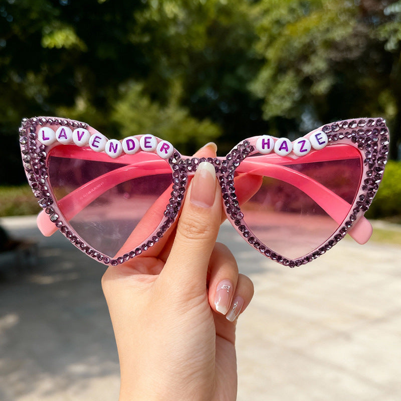 Herzrahmen Strass Sonnenbrille Brehn