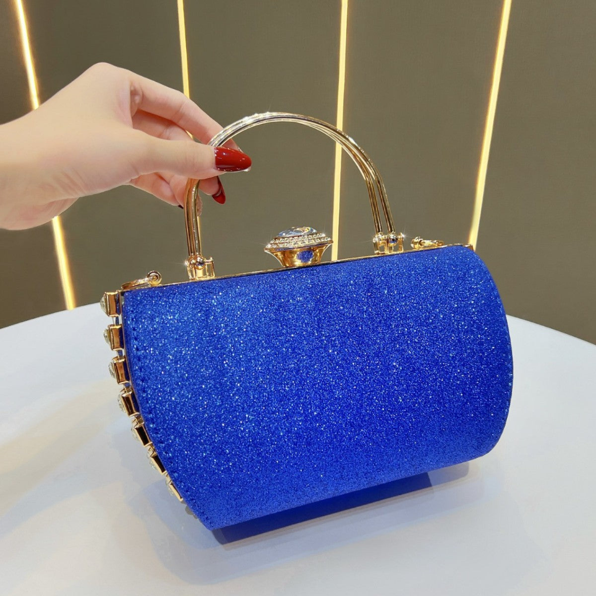 Glitzernde Abendhandtasche