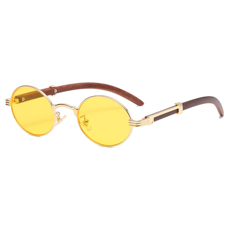 Elegante Runde Sonnenbrille mit Hochwertigem Metallrahmen Brehn