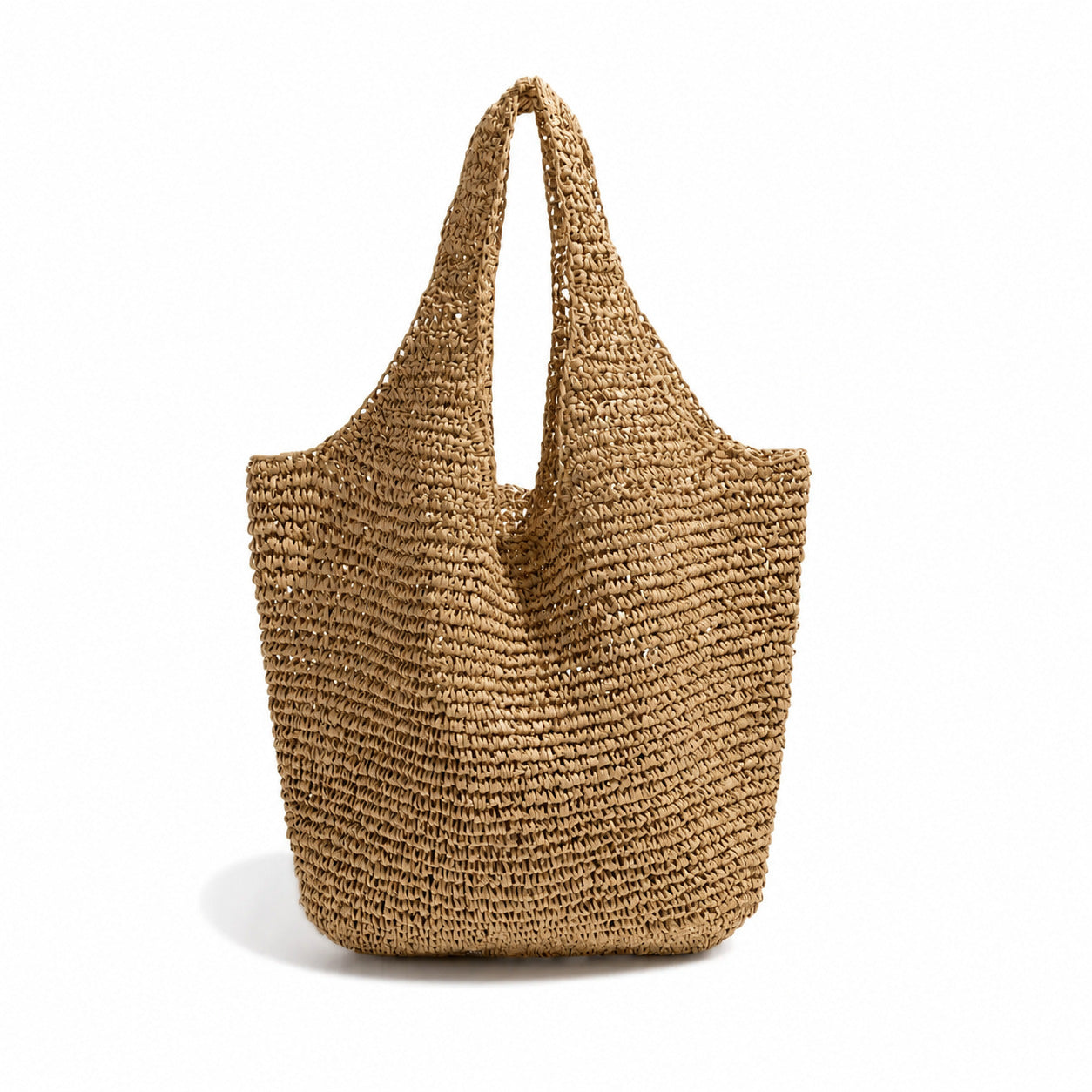 Handgefertigte Basttasche mit Praktischem Innenraum Brehn
