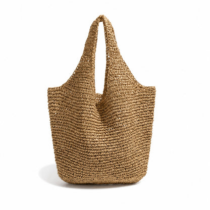 Handgefertigte Basttasche mit Praktischem Innenraum Brehn