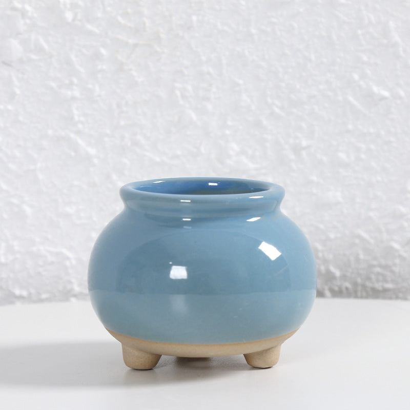 Zeitgenössische Kurvenkeramische Vase Brehn