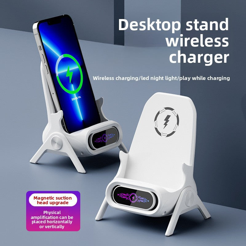 Qi Wireless Ladegerät mit Eingebautem Display Brehn