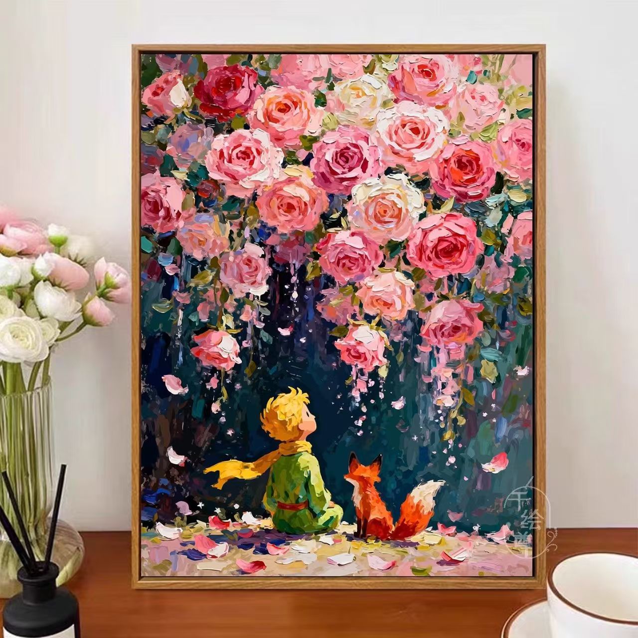 Verspielt Blumen Wandkunst Brehn