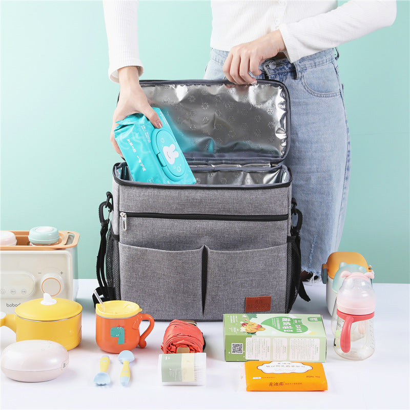 Damen Kühltasche mit isolierter Innenausstattung und mehreren Fächern Brehn