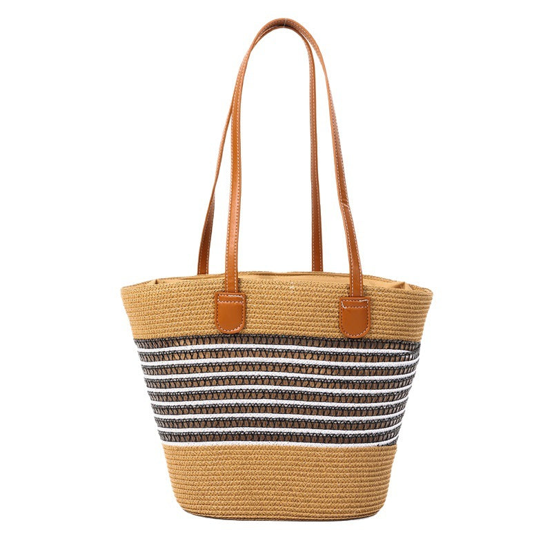 Damen Strandtasche mit elegantem geflochtenem Design Brehn