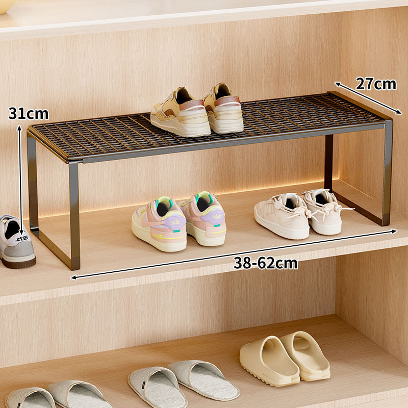 Verstellbarer erweiterbarer Metal Schuhregal-Organizer
