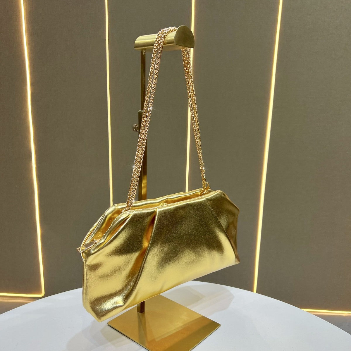 Stylische Metallische Abendhandtasche