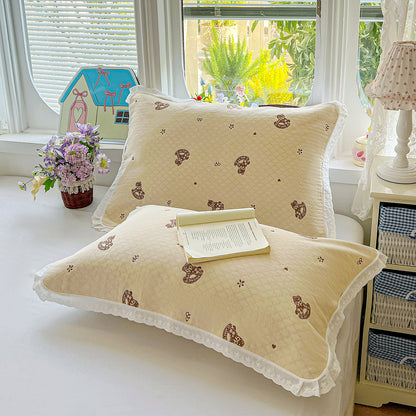 Damen Dekorative Kissen mit zartem Blumendesign Brehn
