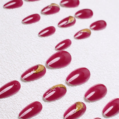 Elegante Stiletto Press-On Nagelkunst Brehn