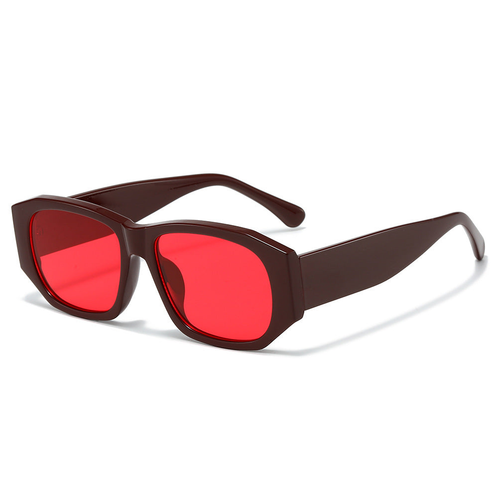 Übergroße geometrische Sonnenbrille mit verlaufenden Gläsern Brehn