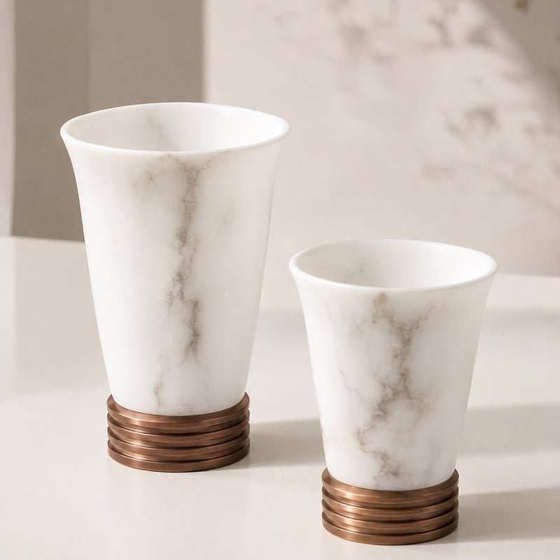 Elegante Marmor Kerzenhalter