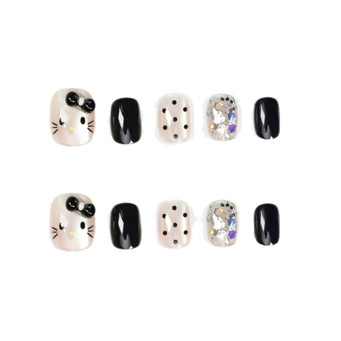 Premium Glitzernde Press-On Nagelerweiterungen Brehn