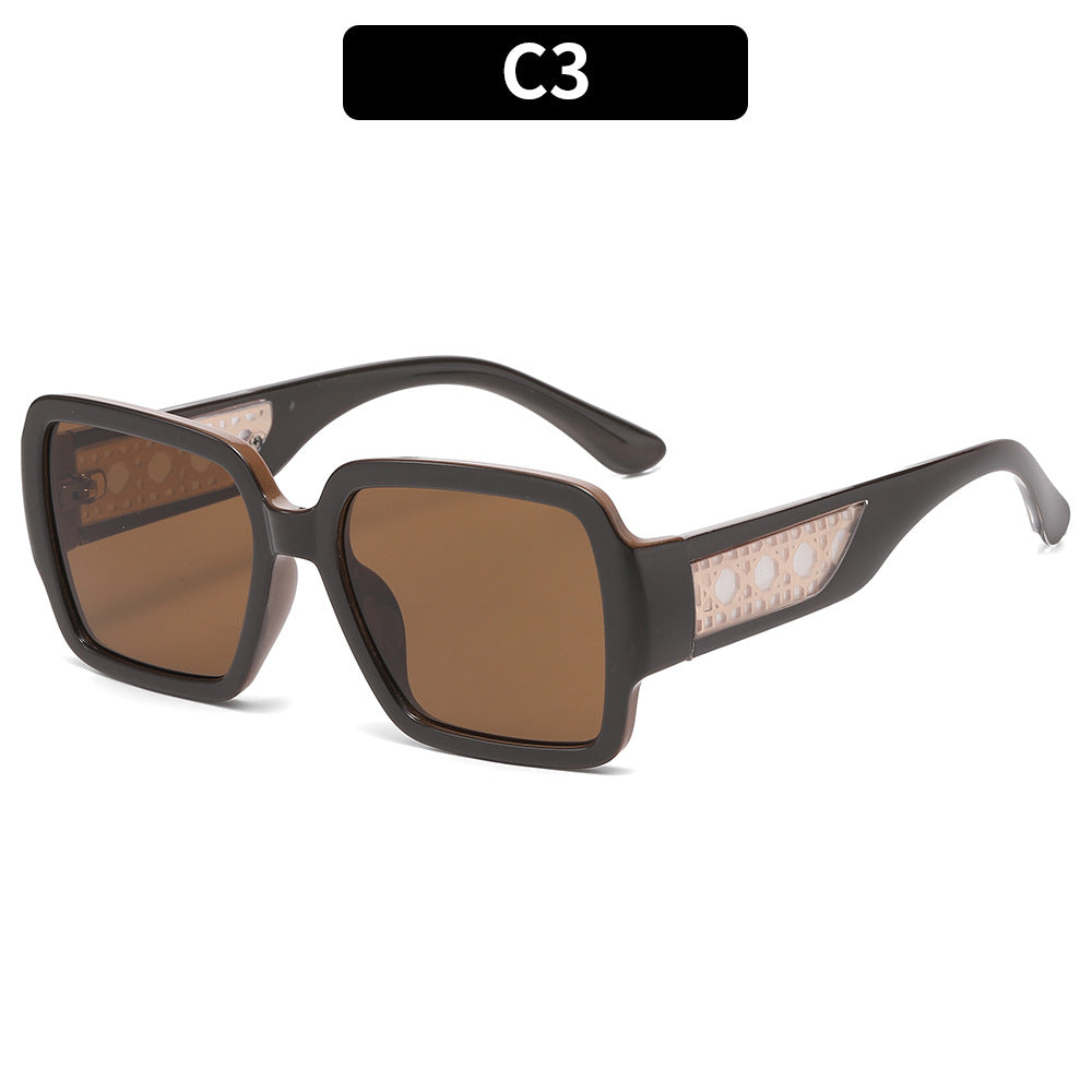 Elegante geometrische quadratische Sonnenbrille