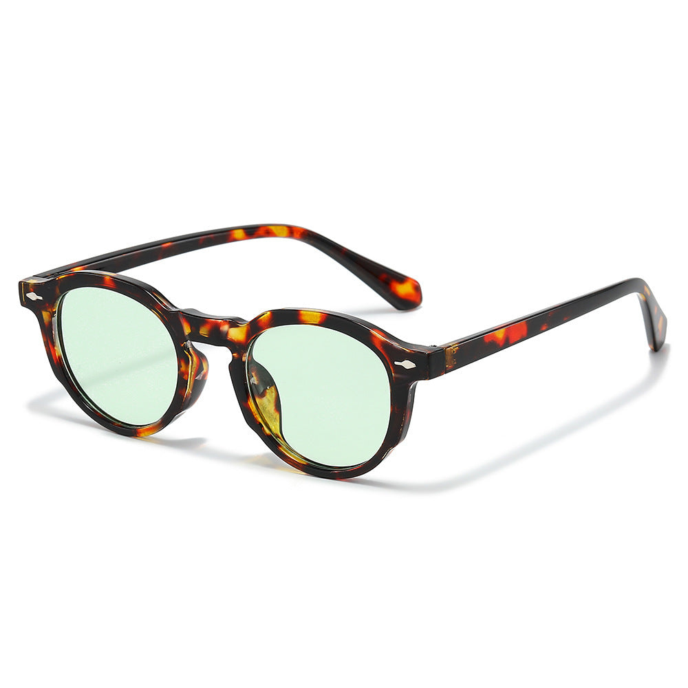 Stylische Retro-Ovalrahmen-Sonnenbrille Brehn