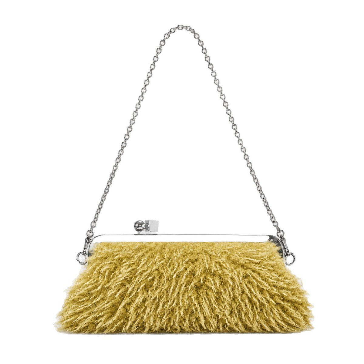 Plüsch Kunstfell Abend Clutch
