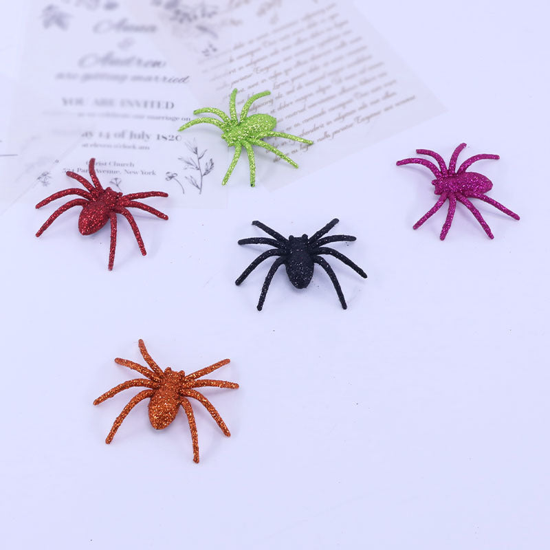 Glitzernde Halloween-Spinnen-Dekoration Brehn