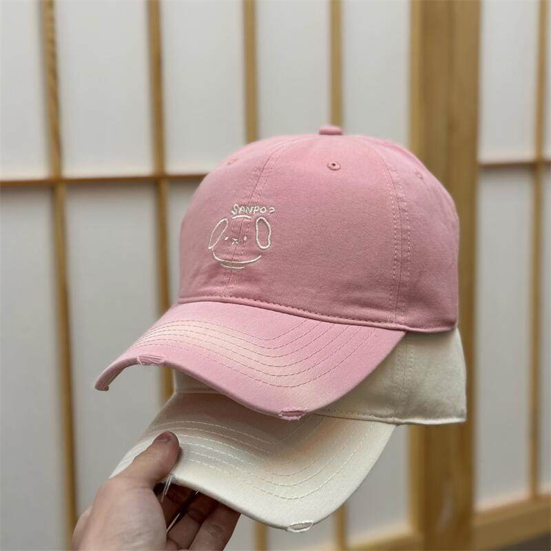 Damen Freizeit Charakter-Stickerei Baseball-Cap Brehn
