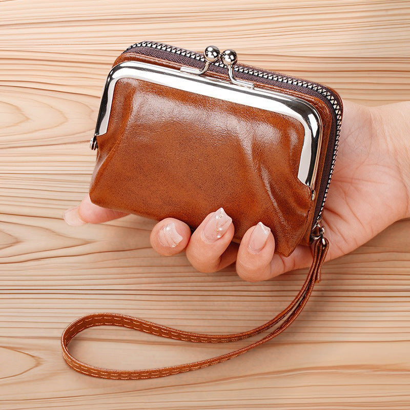 Vintage Leder Münzbeutel