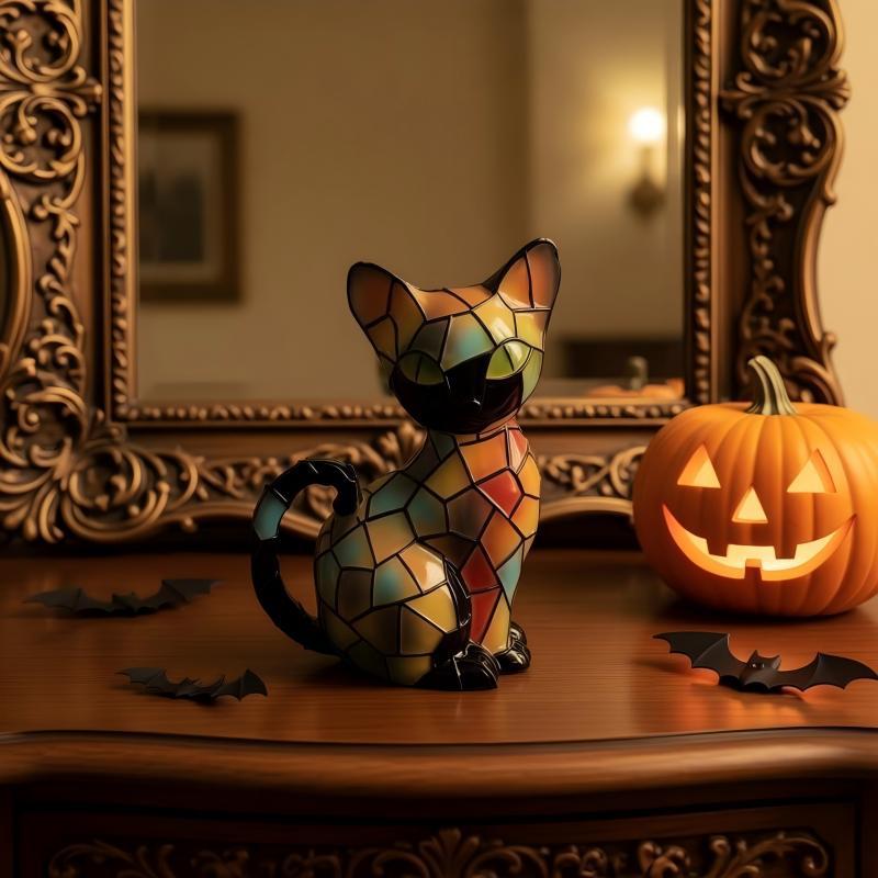 Dekorative Katzenfigur im Mosaik-Design Brehn