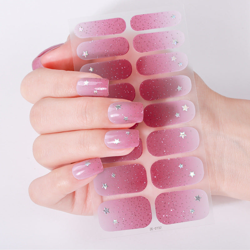 Künstlerische Nagelkunst-Wickel