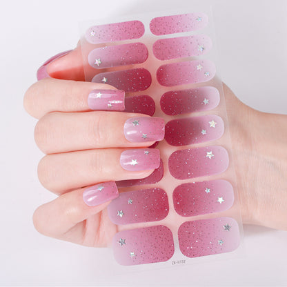 Künstlerische Nagelkunst-Wickel