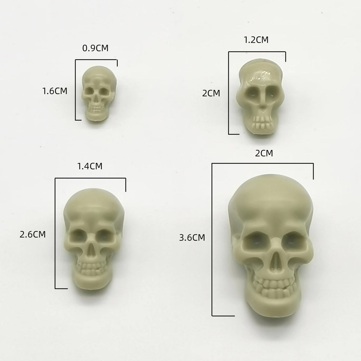 Dekorative Halloween Schädel Figuren Brehn