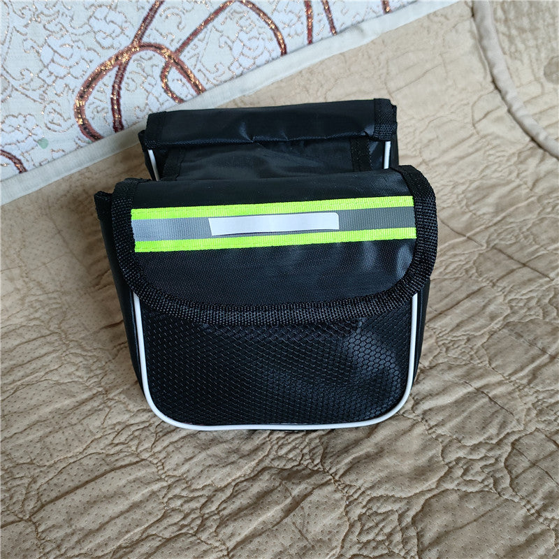 doppeltes Fahrradsattel-Packtasche mit reflektierendem Streifen wasserabweisendes Oxford-Gewebe Brehn
