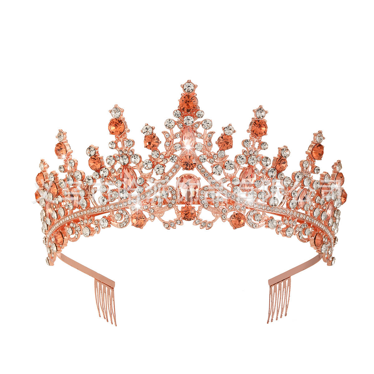 Damen Strass Tiara mit funkelnden Edelsteinen Brehn