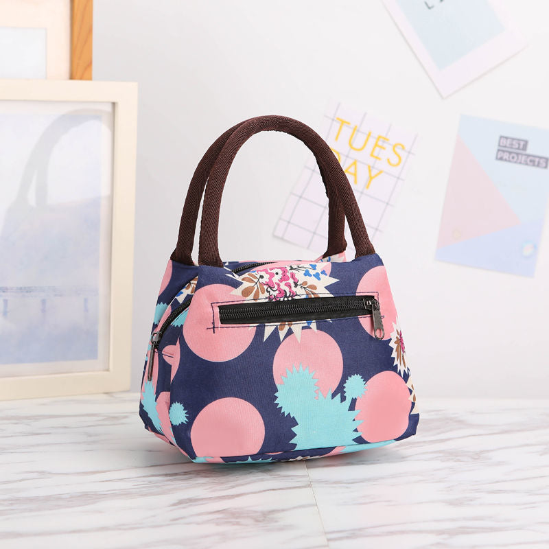 Floral Print Isolierte Lunch-Tragetasche Brehn