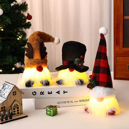 Beleuchtete Weihnachtsmann Figur Brehn