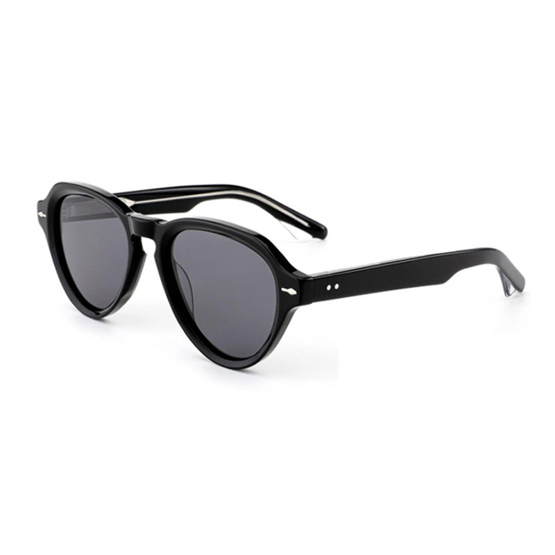 Damen modische Sonnenbrille im eleganten, runden Design mit polarisierten Gläsern Brehn