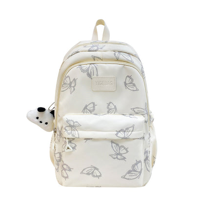 Blumenmuster Multi-Taschen Rucksack Brehn