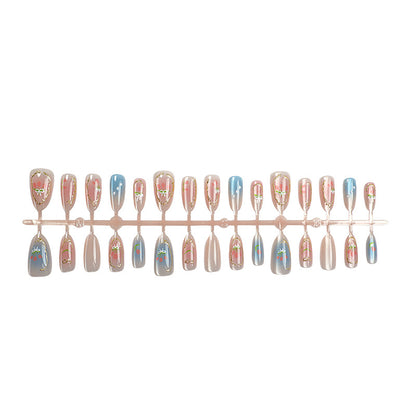 Dekoratives florales Press-On-Nageldesign