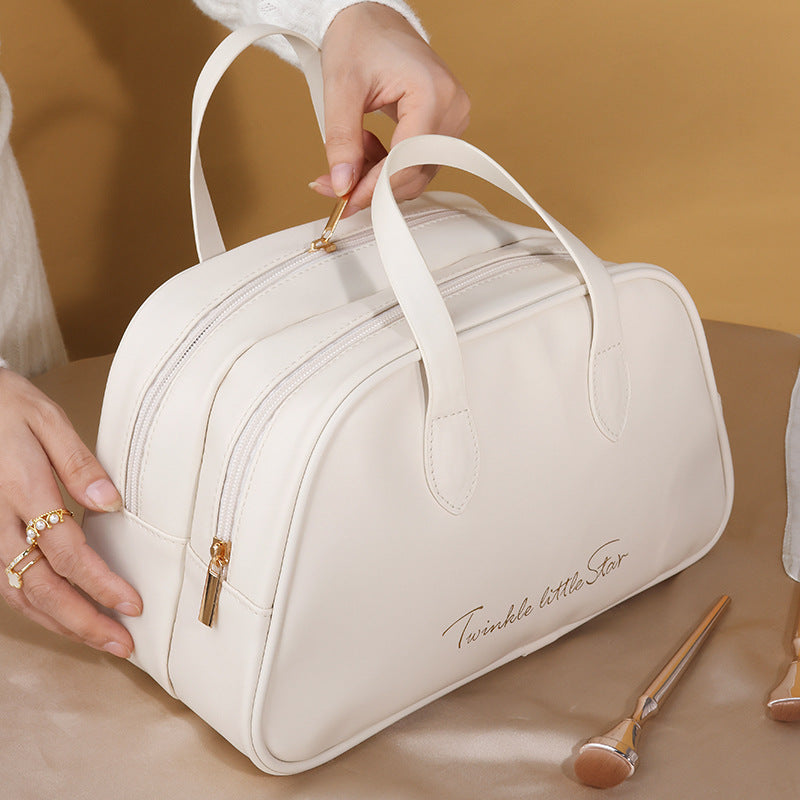 Kosmetik-Organizer Tasche Mit Doppeltem Reißverschluss Und Elegantem Tragegriff Brehn