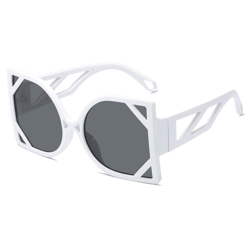 Damen geometrische Sonnenbrille mit exklusivem Design und UV-Schutz Brehn