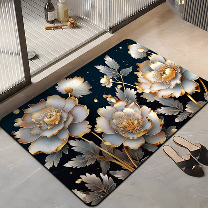 Floral Design Badezimmermatte Brehn
