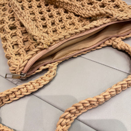 Handgeknüpfte Netz-Tasche Brehn