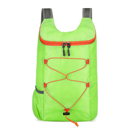 Damen nan faltbarer leichter Tagesrucksack mit elastischem Frontkordelzug und seitlichen Netzfächern Brehn