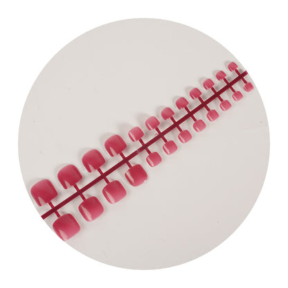 Kurzes quadratisches Press-On-Nagelset Brehn