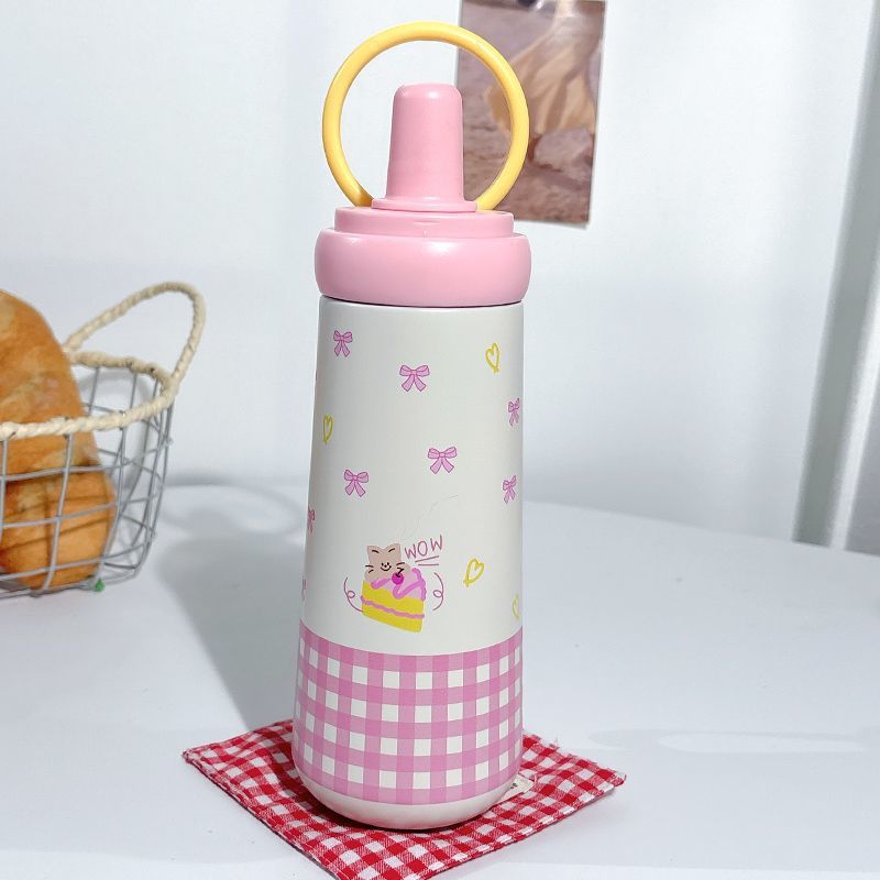 Damen stilvolle Trinkflasche mit elegantem Schleifenmotiv Brehn